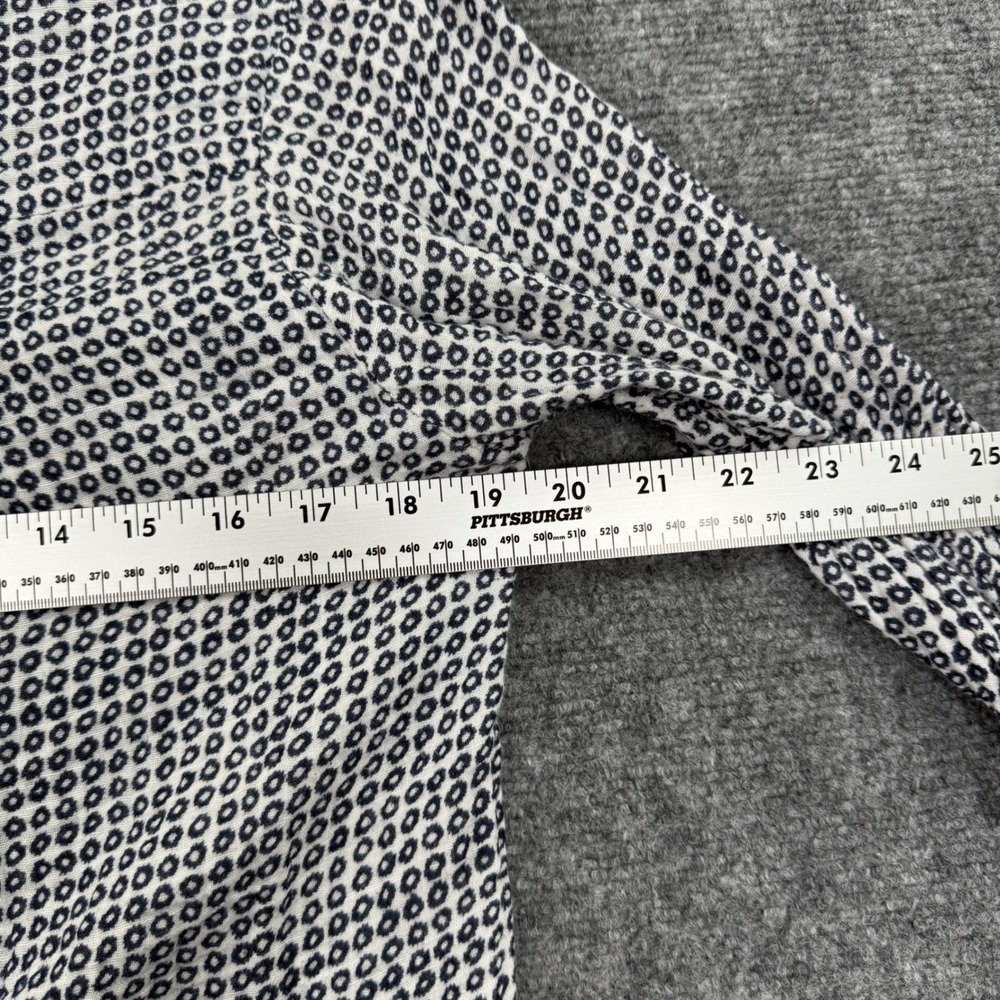 Roller Rabbit Womens Small White Black Geometric Print L/S Button Up Shirt - Picture 5 of 7
